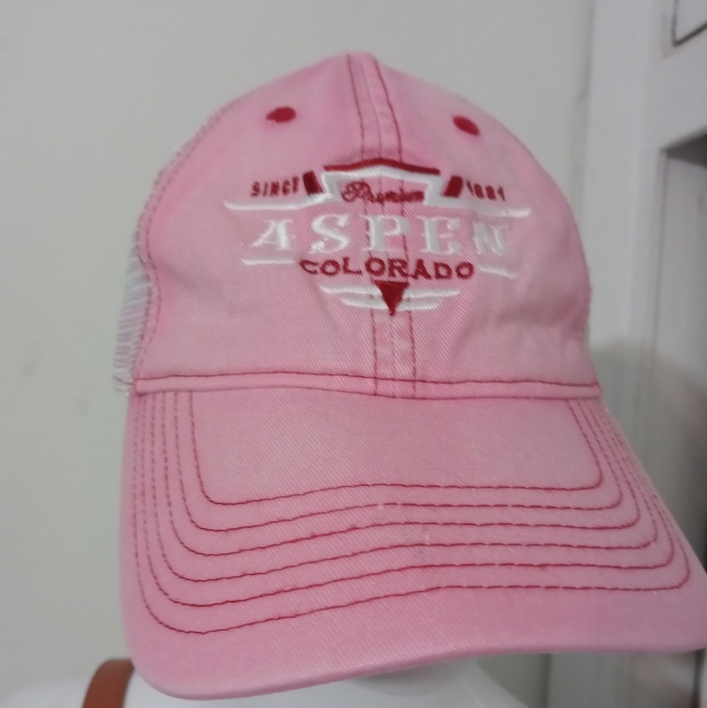 Aspen Colorado Pink Baseball Cap